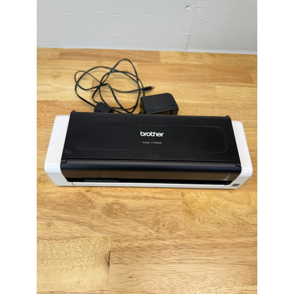 Brother ADS-1700W Wireless Compact Desktop Document Scanner White Black - Picture 7 of 8